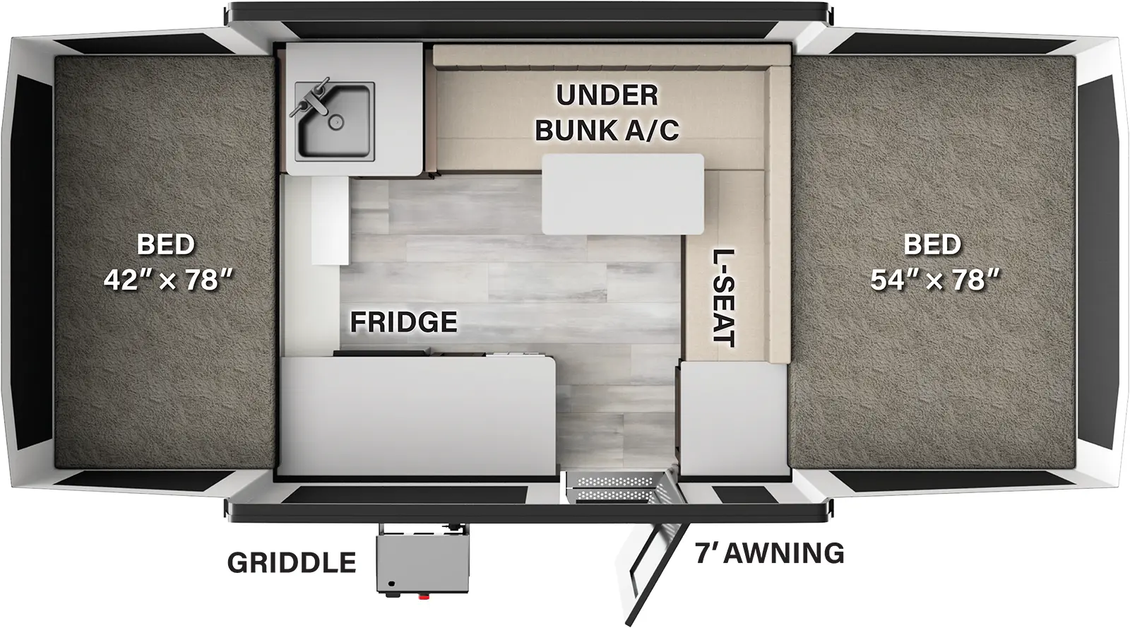 Flagstaff Tent 164MT Floorplan